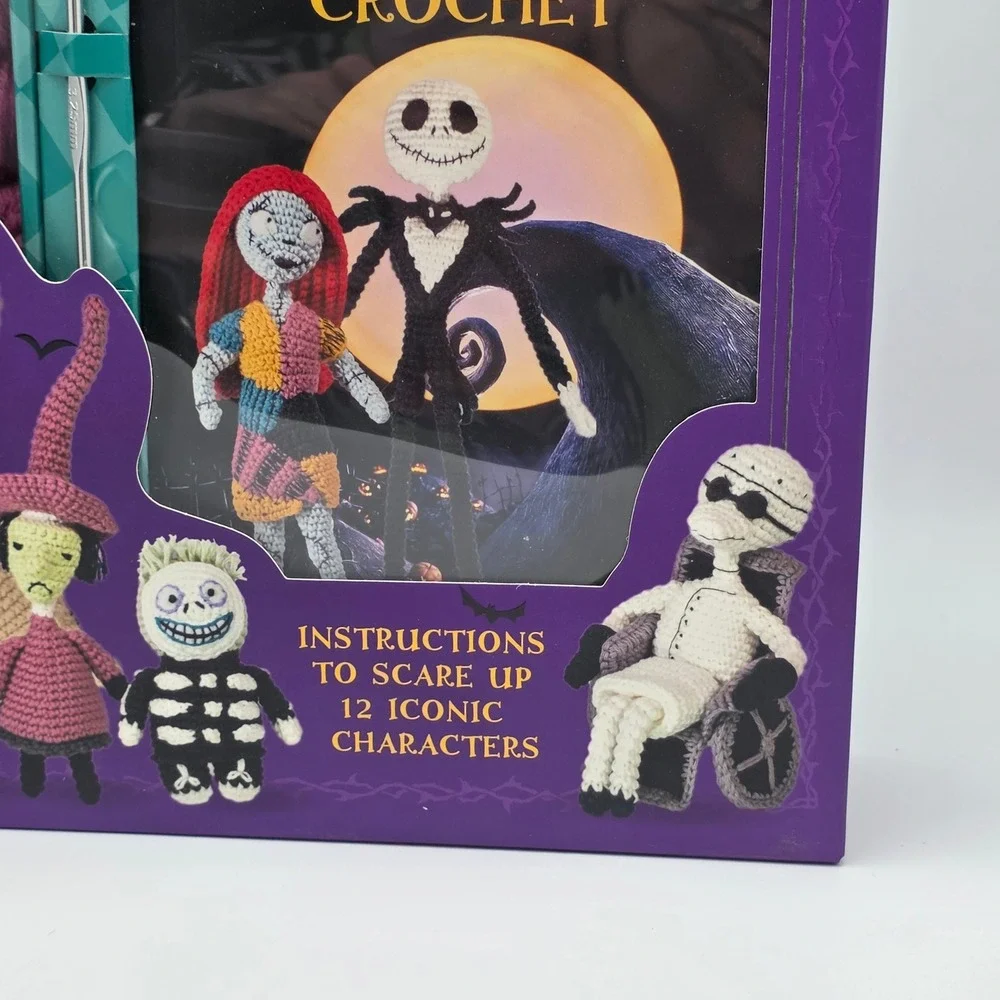 Disney Nightmare Before Christmas Crochet Kit DIY Craft 12 Patterns Jack Sally
